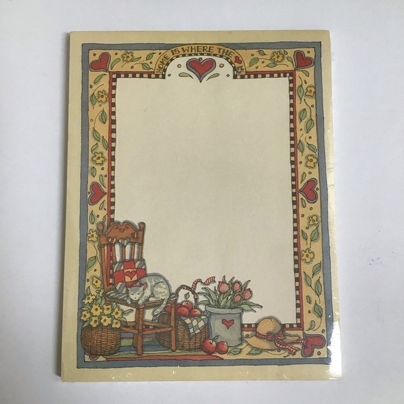 Susan Winget 1992 Napping Cat Note Pad by NEW 5x7 Stationery Main Street Press - Picture 8 of 9